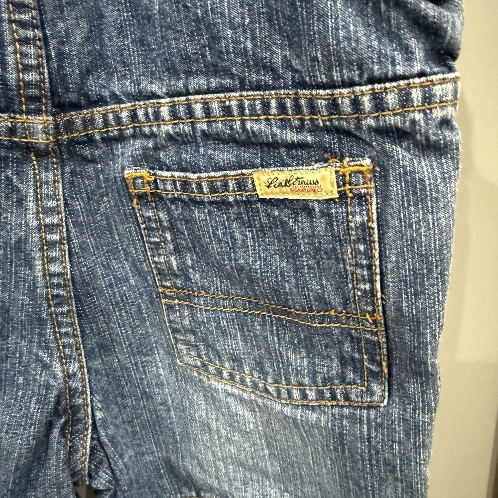 Levi's Strauss Signature Overalls Shortalls Denim Infant Toddler Size 18 Months - Picture 6 of 12